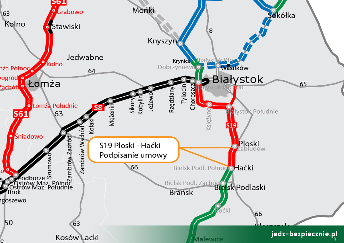 Polskie drogi - podpisanie umowy na budowę S19 Ploski - Haćki